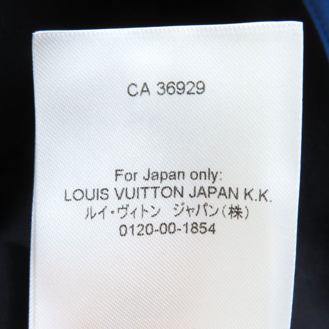 LOUIS VUITTON トップス ヴィヴィッドトリム ロングスリーブ クロップドトップ ブラック ナイロン レディース 34