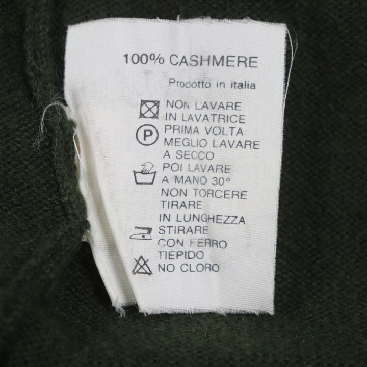 Great ARNYS PARIS Best V-neck two-tone knit gilet green cashmere mens 50