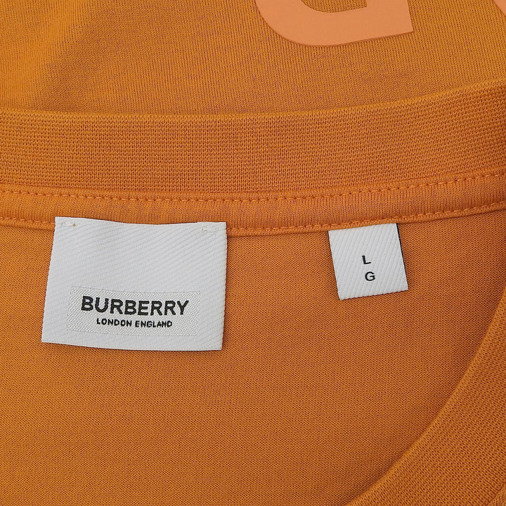 Excellent BURBERRY Short sleeve T-shirt Orange cotton mens L 8040692