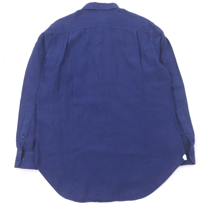 Great Loro Piana Long sleeve shirt Long sleeve blue linen mens M