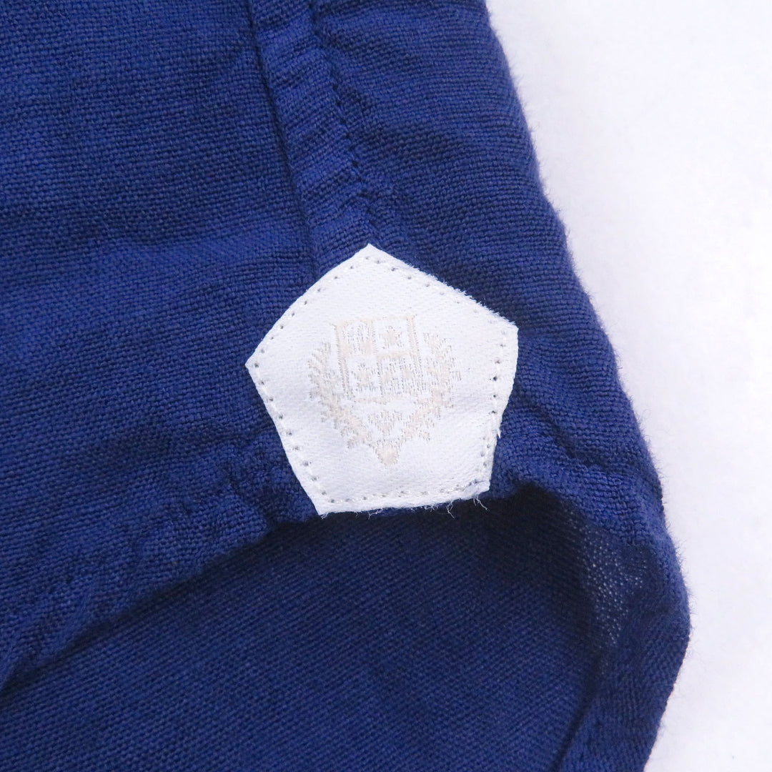 Great Loro Piana Long sleeve shirt Long sleeve blue linen mens M