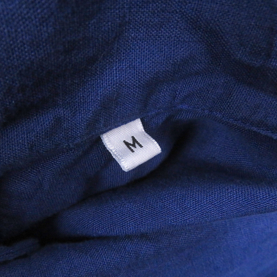 Great Loro Piana Long sleeve shirt Long sleeve blue linen mens M