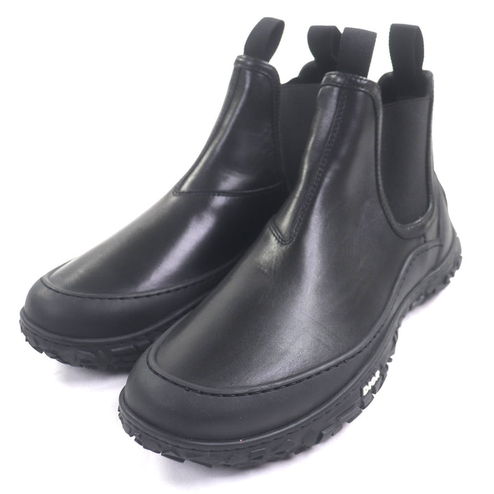Excellent DIOR short boots B28 black leather mens 41