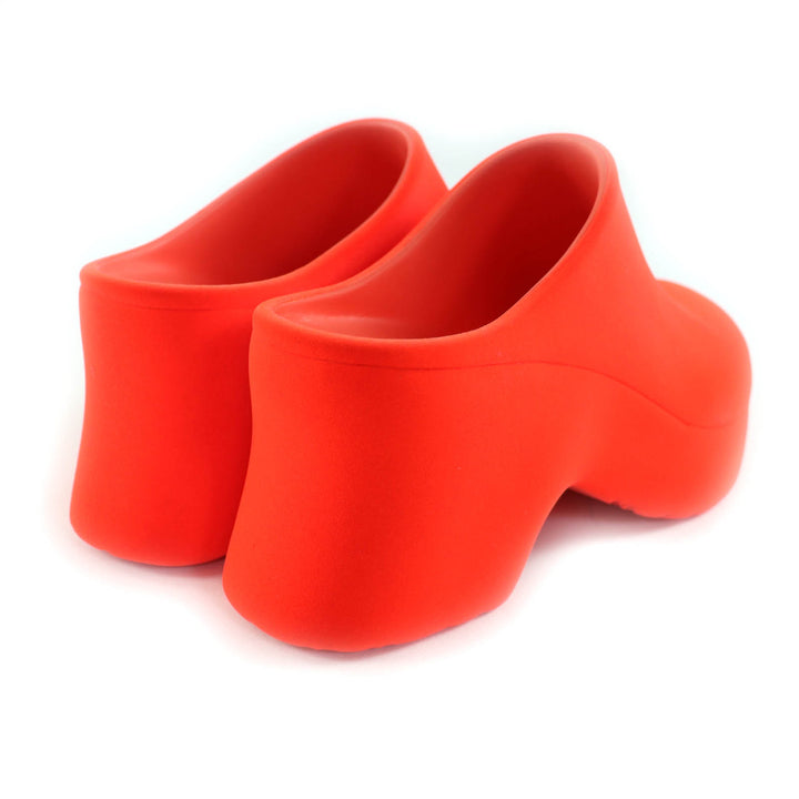 Pristine LOEWE Sandals Terraform Clogs Neon orange Women 36 L814V29X15