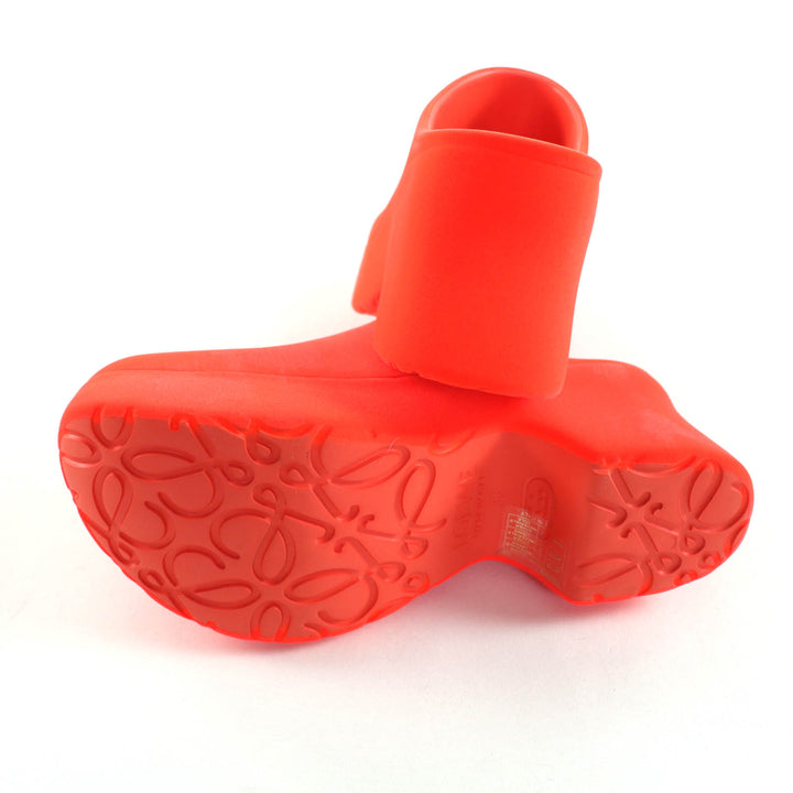 Pristine LOEWE Sandals Terraform Clogs Neon orange Women 36 L814V29X15