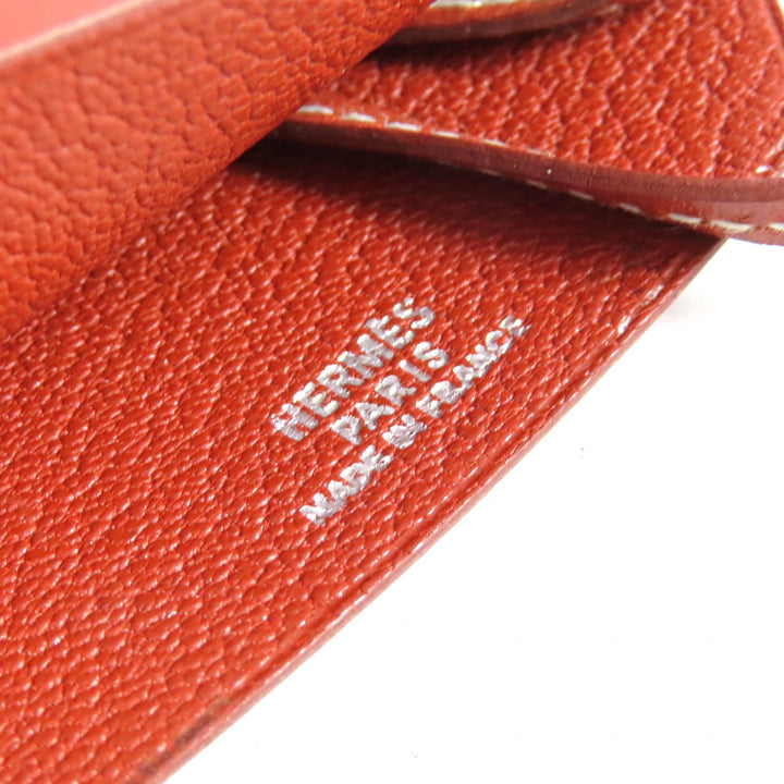 Great HERMES Necklace Margiela-era Clochette Brown leather