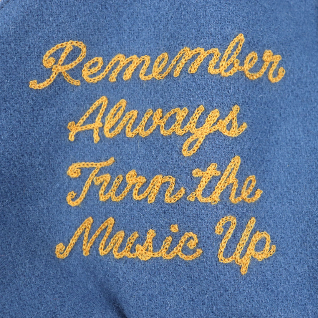 HYSTERIC GLAMOUR スタジャン ブルーグレー ウール メンズ M 02243AB10 美品