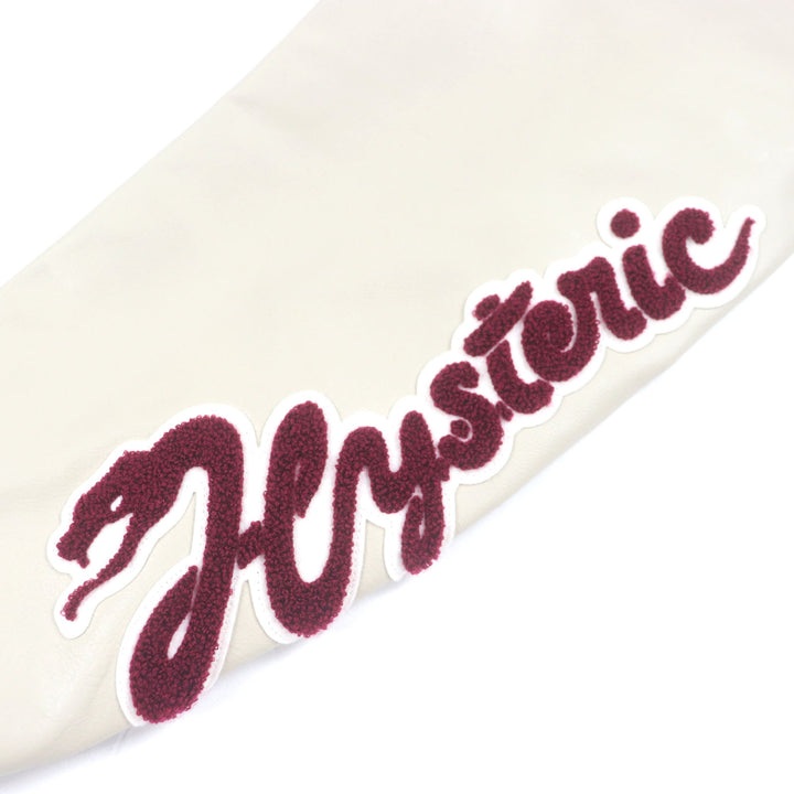 HYSTERIC GLAMOUR スタジャン ブルーグレー ウール メンズ M 02243AB10 美品