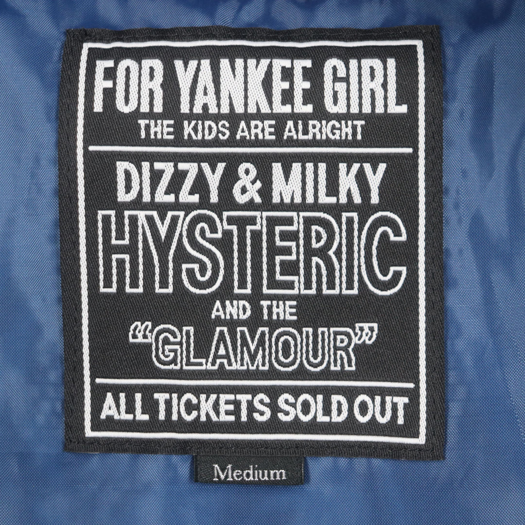 HYSTERIC GLAMOUR スタジャン ブルーグレー ウール メンズ M 02243AB10 美品