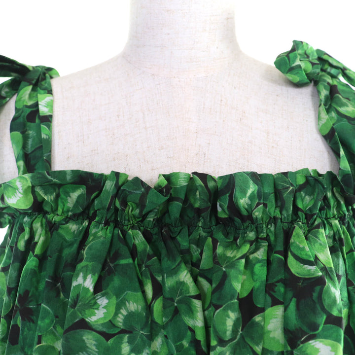 Pristine DOLCE&GABBANA two-piece set Clover Pattern Tops and Pants green 36