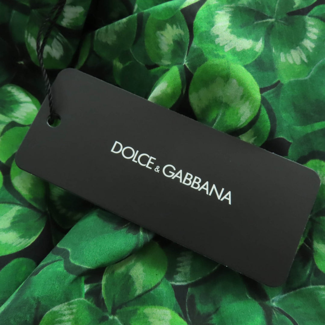 Pristine DOLCE&GABBANA two-piece set Clover Pattern Tops and Pants green 36