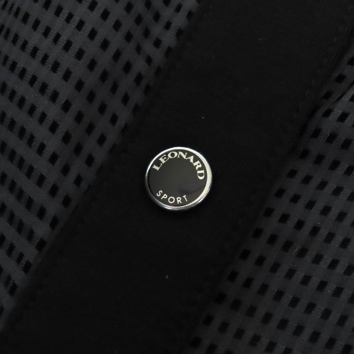 Excellent LEONARD SPORT Long sleeve shirt Logo snap button roll-up sleeves 40