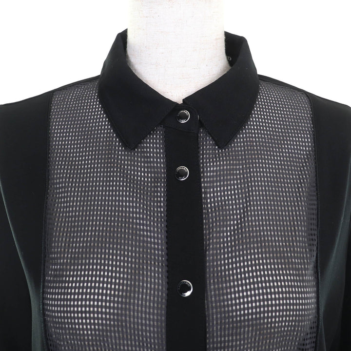 Excellent LEONARD SPORT Long sleeve shirt Logo snap button roll-up sleeves 40