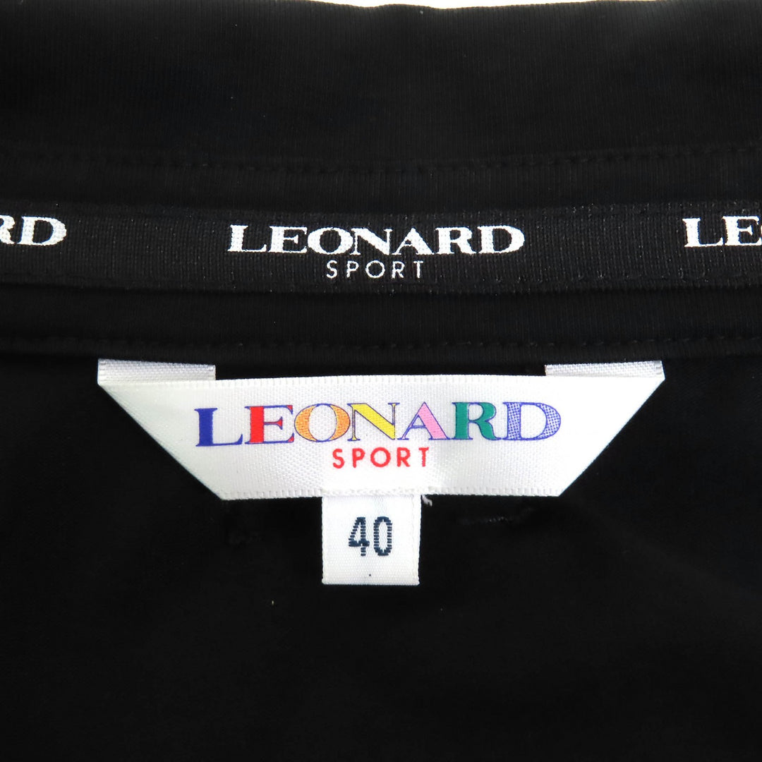 Excellent LEONARD SPORT Long sleeve shirt Logo snap button roll-up sleeves 40