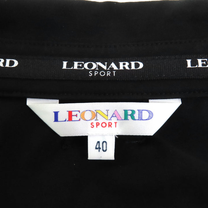 Excellent LEONARD SPORT Long sleeve shirt Logo snap button roll-up sleeves 40