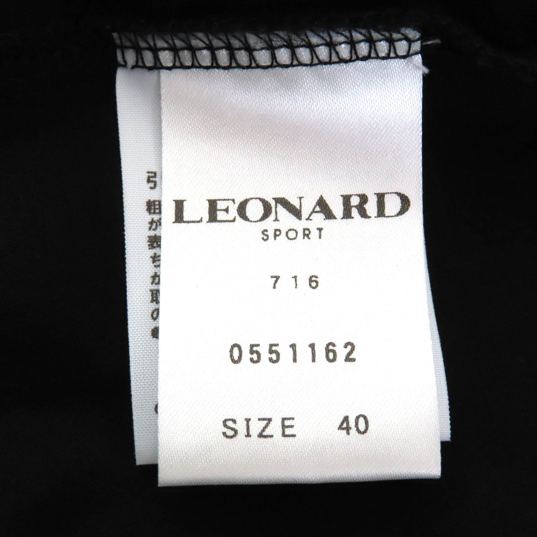 Excellent LEONARD SPORT Long sleeve shirt Logo snap button roll-up sleeves 40