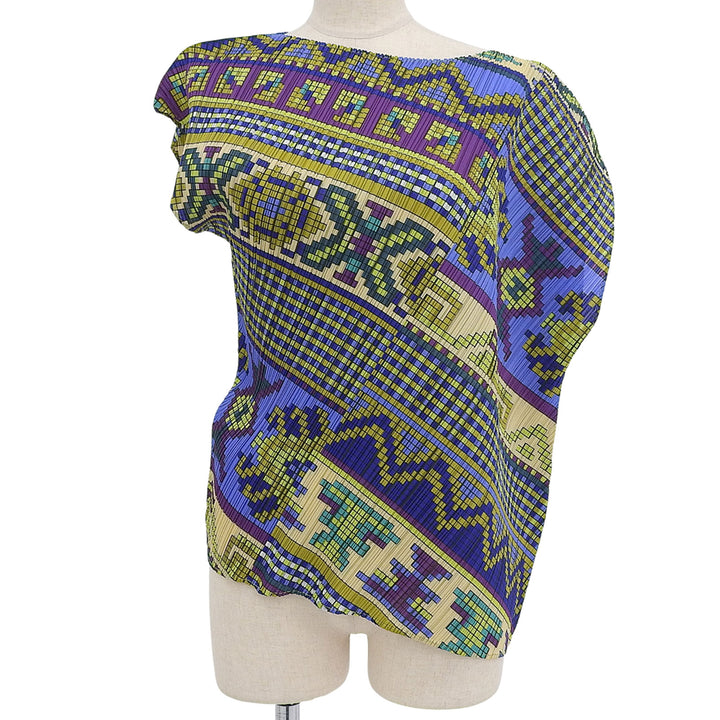 PLEATS PLEASE Tシャツ マルチポリエステル レディース 3 PP03-JK554 美品