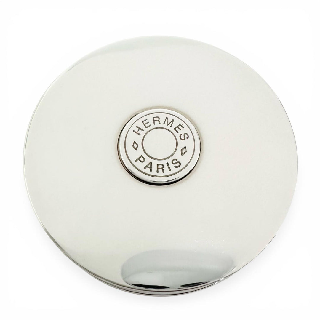 Great HERMES Other accessories Serie Round Pill Case Silver Women