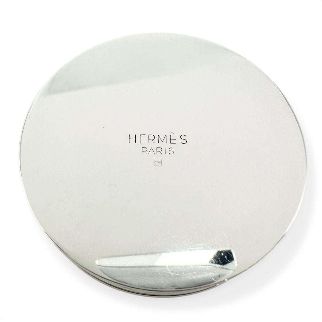 Great HERMES Other accessories Serie Round Pill Case Silver Women