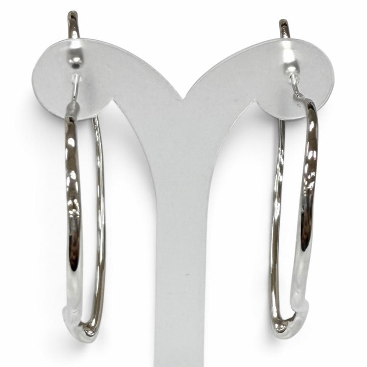 Excellent TIFFANY&Co. Pierce Open Heart Hoop Pierce (Large) Silver AG925 Women