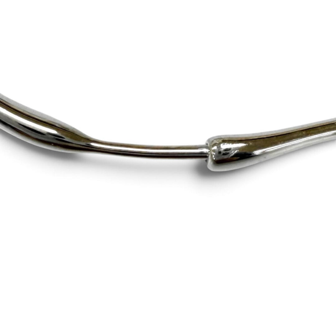 Excellent TIFFANY&Co. Pierce Open Heart Hoop Pierce (Large) Silver AG925 Women