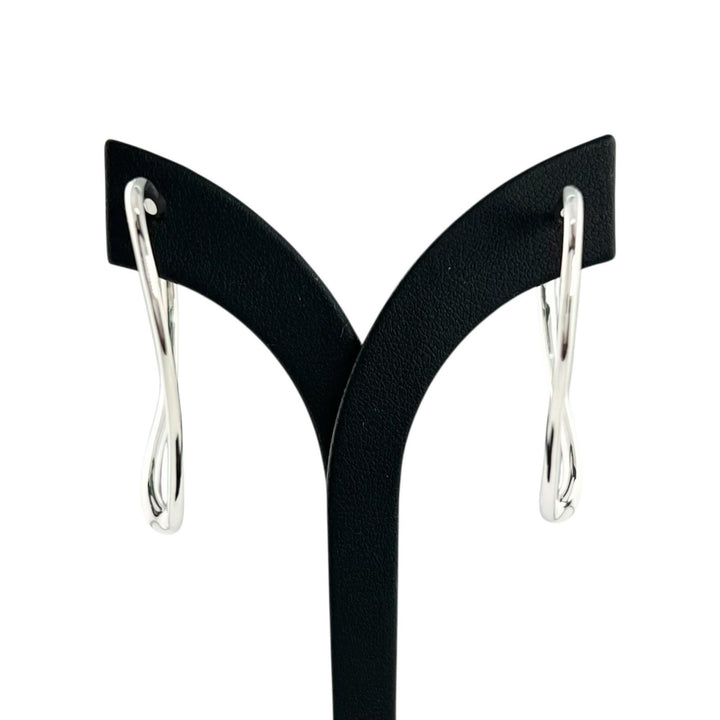Excellent TIFFANY&Co. Pierce Elsa Peretti Open Heart Hoop Silver AG925 Women