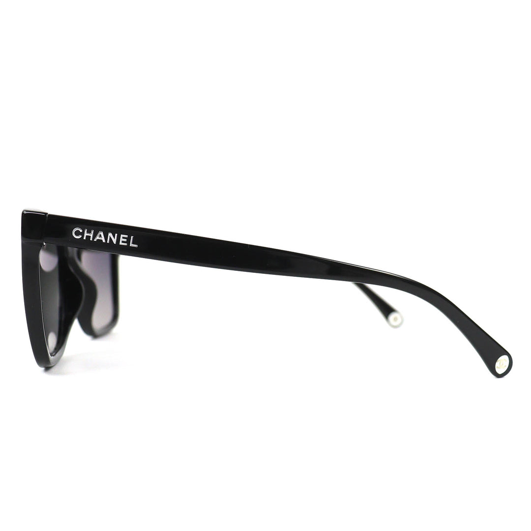 Excellent CHANEL Rectangle Shape Sunglasses COCO Mark logo eyewear 5551-U