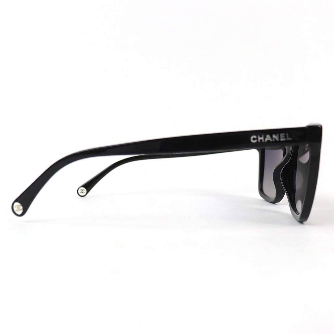 Excellent CHANEL Rectangle Shape Sunglasses COCO Mark logo eyewear 5551-U