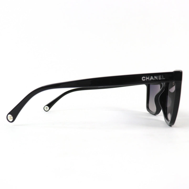 Excellent CHANEL Rectangle Shape Sunglasses COCO Mark logo eyewear 5551-U