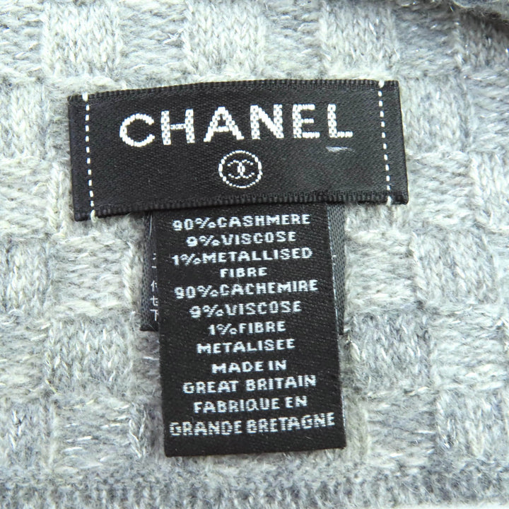 素晴らしい CHANEL ニットキャップ COCO マーク フリンジデザイン グリッターニットビーニー カシミア 16B