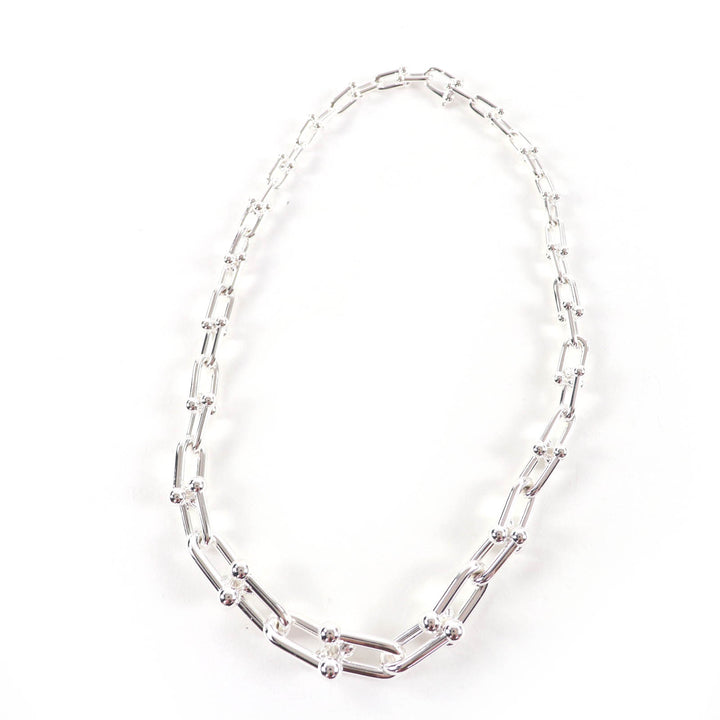 優れた TIFFANY&amp;Co. ネックレス グラデーションリンクネックレス スターリングシルバー シルバー