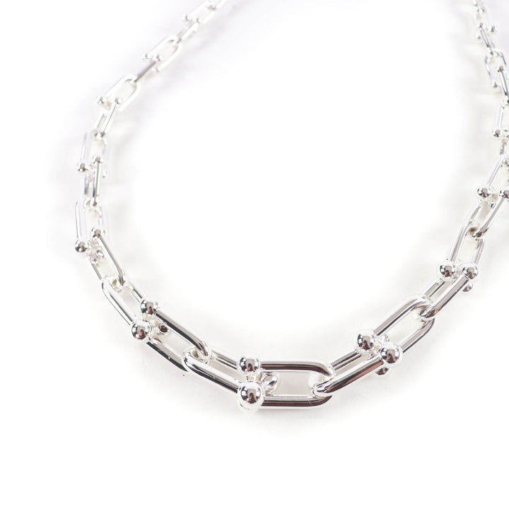 優れた TIFFANY&amp;Co. ネックレス グラデーションリンクネックレス スターリングシルバー シルバー