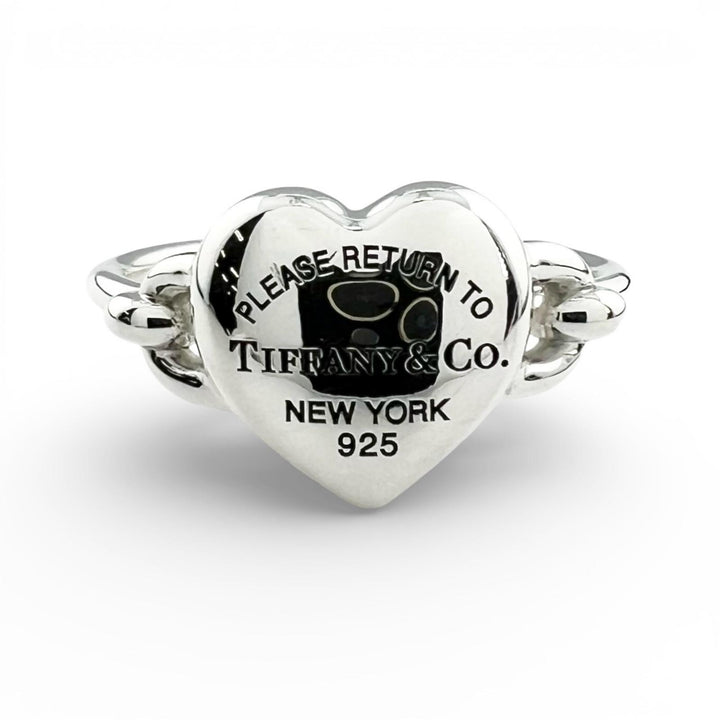 Excellent TIFFANY&Co. Ring full heart ring Current product Silver AG925 Women 18
