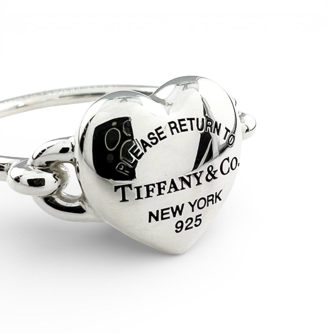 Excellent TIFFANY&Co. Ring full heart ring Current product Silver AG925 Women 18