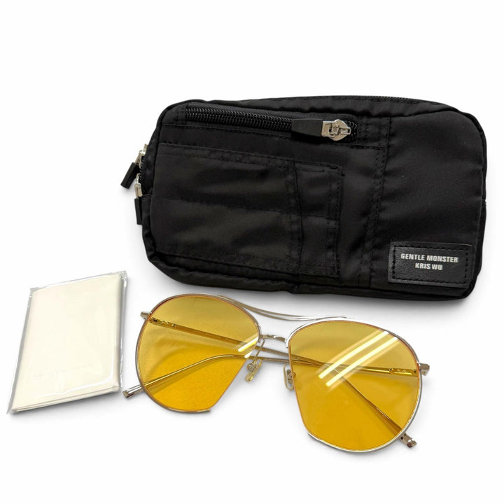Excellent GENTLE MONSTER sunglasses JUMPING JACK BTS (V) worn double bridge
