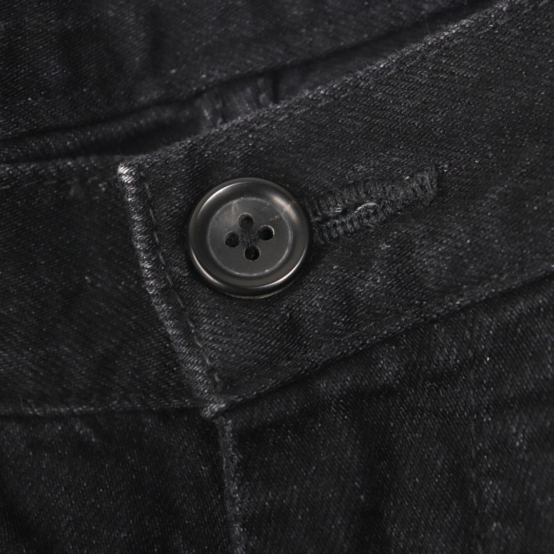 Excellent Yohji Yamamoto POUR HOMME 12oz DENIM JEANS WITH SIDE FLAP DETAILS