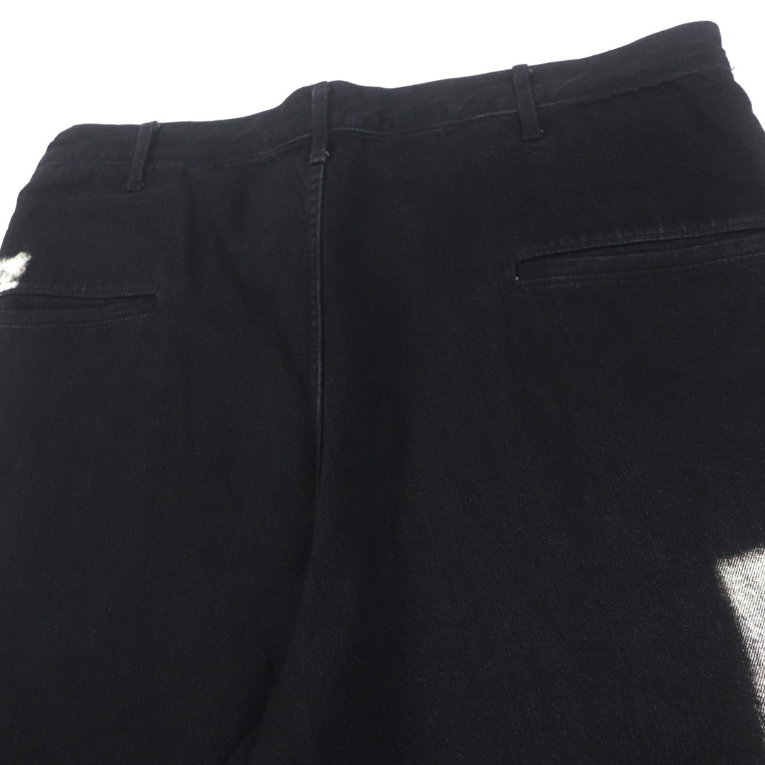 Excellent Yohji Yamamoto POUR HOMME 12oz DENIM JEANS WITH SIDE FLAP DETAILS