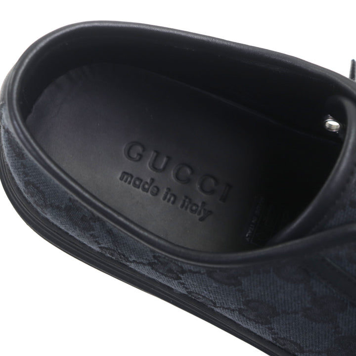 素晴らしい GUCCI ローカットスニーカー ブラック キャンバス メンズ 6.5 426189