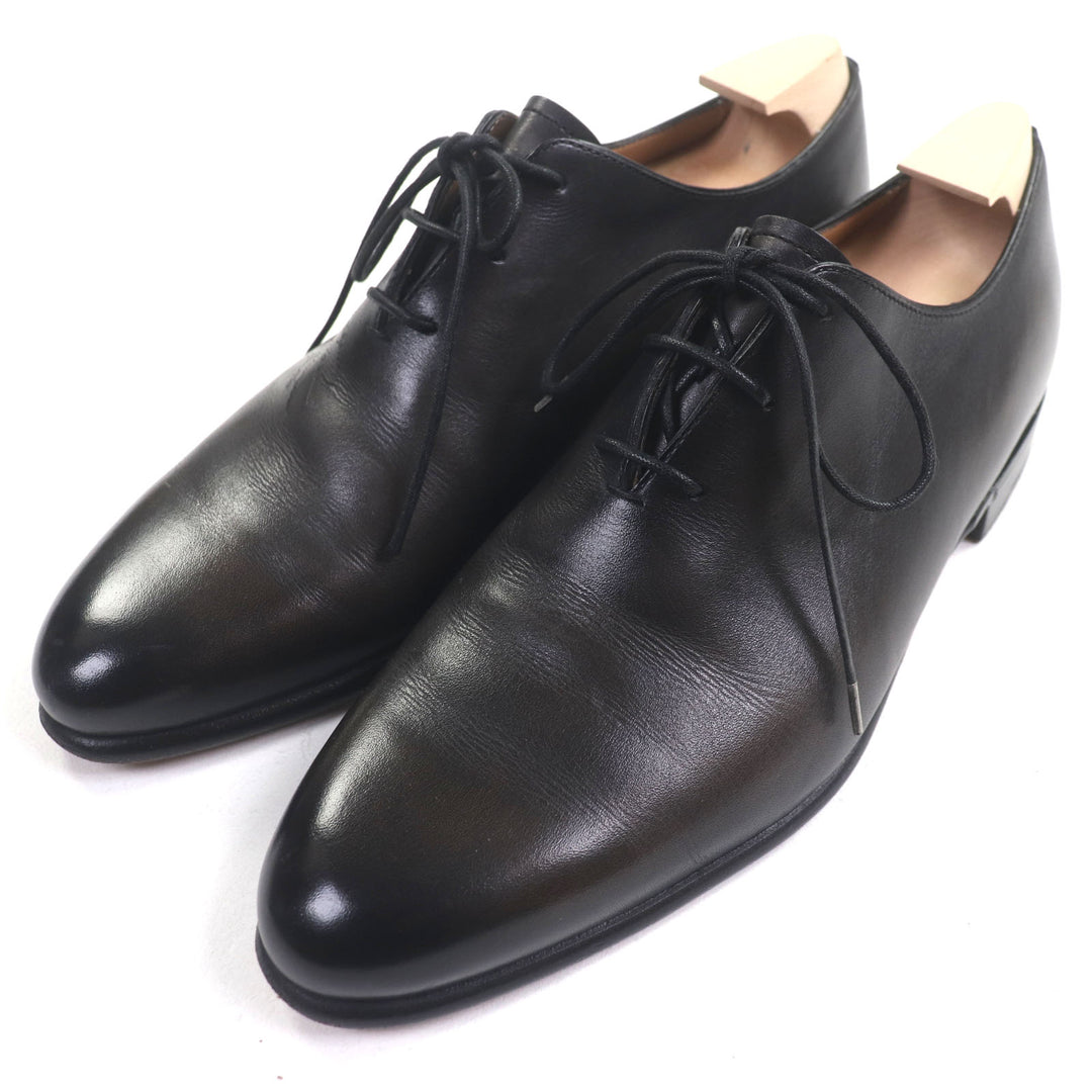 素晴らしい BERLUTI レザーシューズ Alessandro Oxford Calligraphy ブラックレザー メンズ 6