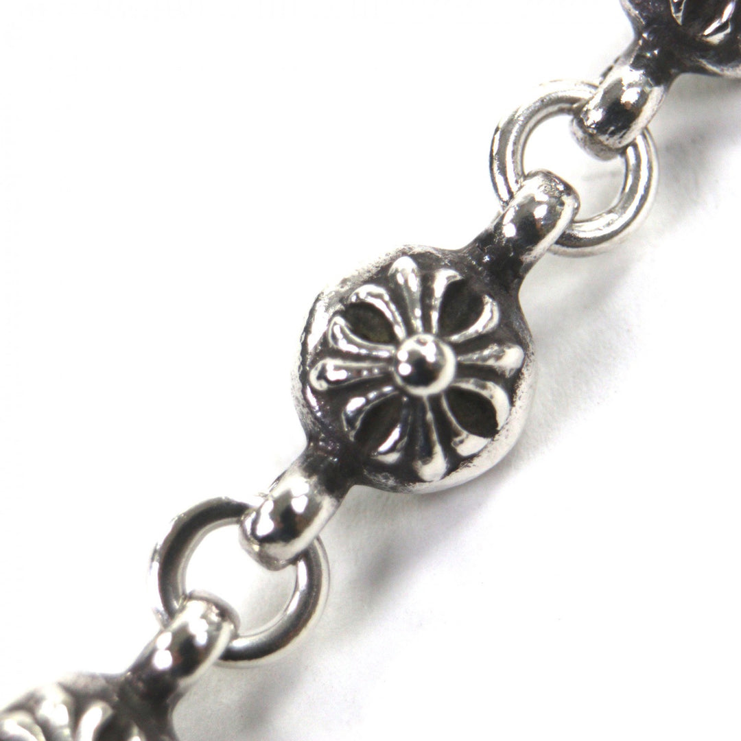 Great CHROME HEARTS bracelet NO1 BALL Cross Ball 10.6"" Silver 925 mens