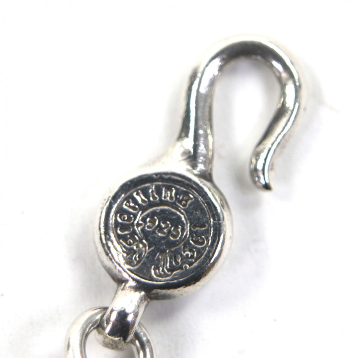 Great CHROME HEARTS bracelet NO1 BALL Cross Ball 10.6"" Silver 925 mens