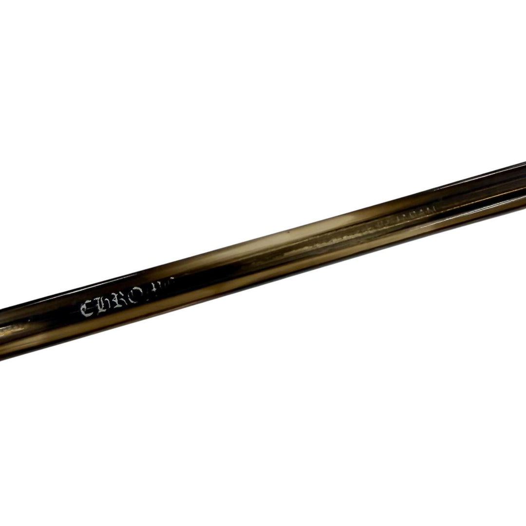 Very Good CHROME HEARTS Glasses LANDING STRIP I Clear brown 925 mens