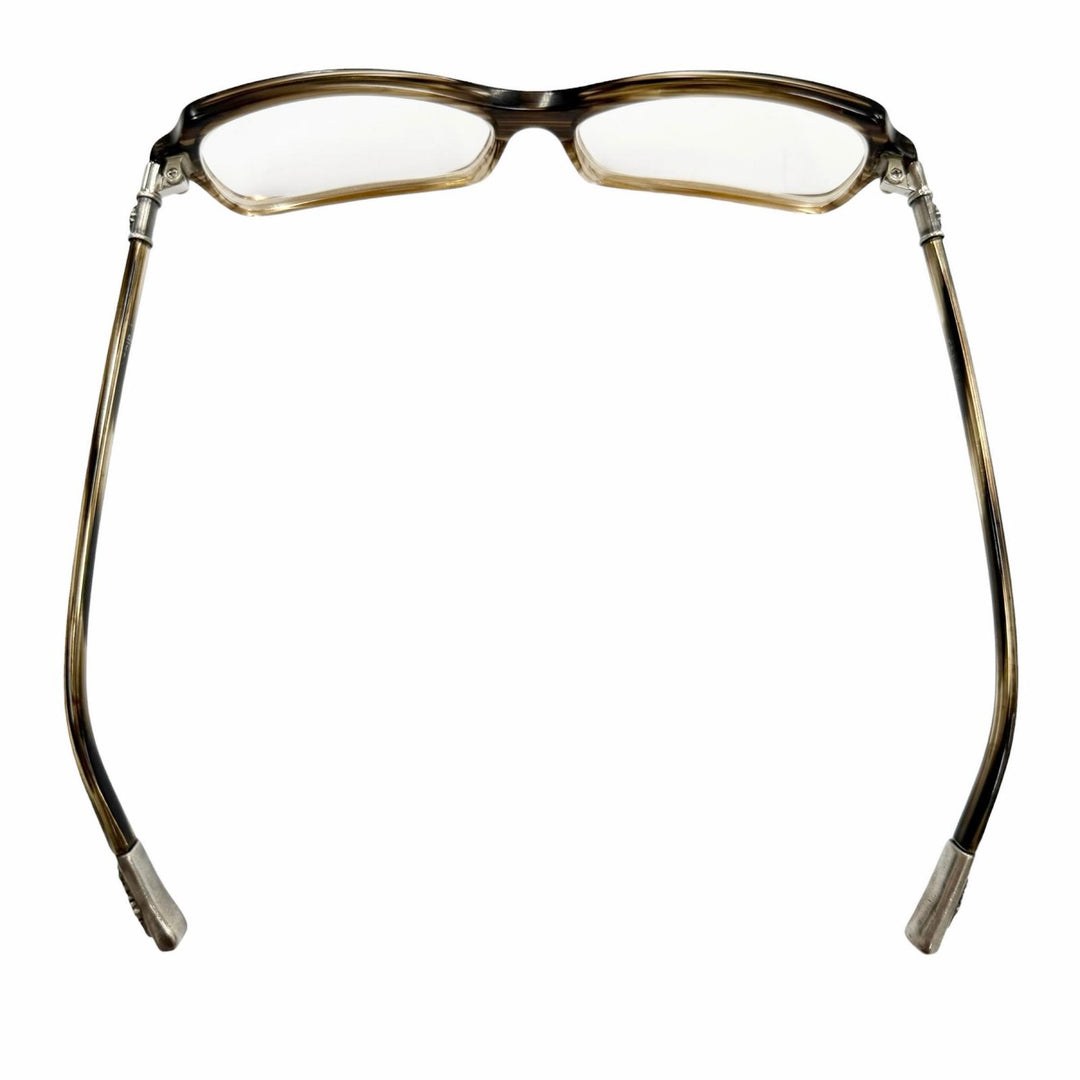 Very Good CHROME HEARTS Glasses LANDING STRIP I Clear brown 925 mens