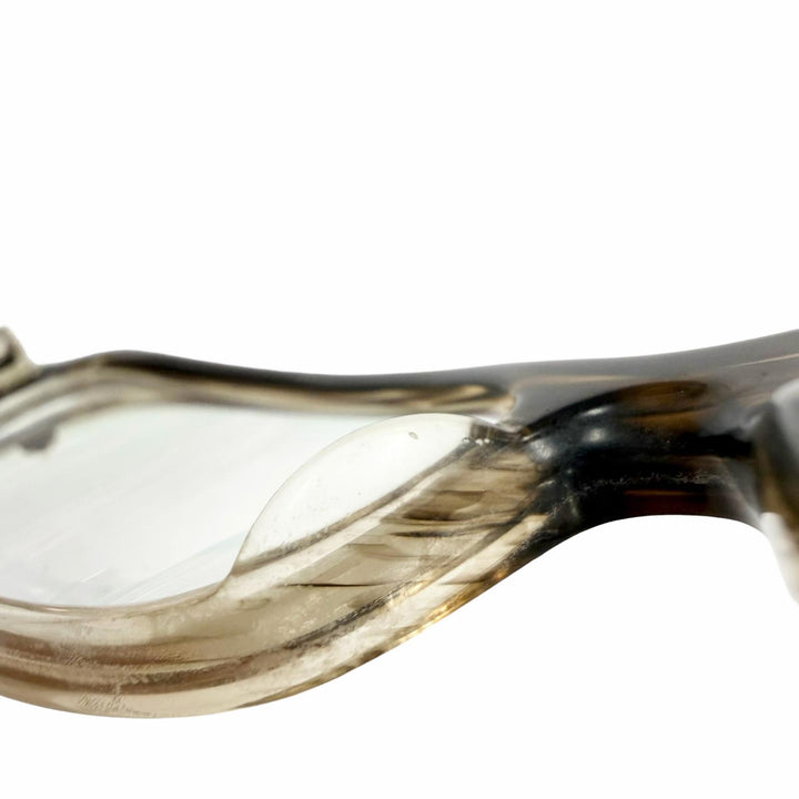 Very Good CHROME HEARTS Glasses LANDING STRIP I Clear brown 925 mens
