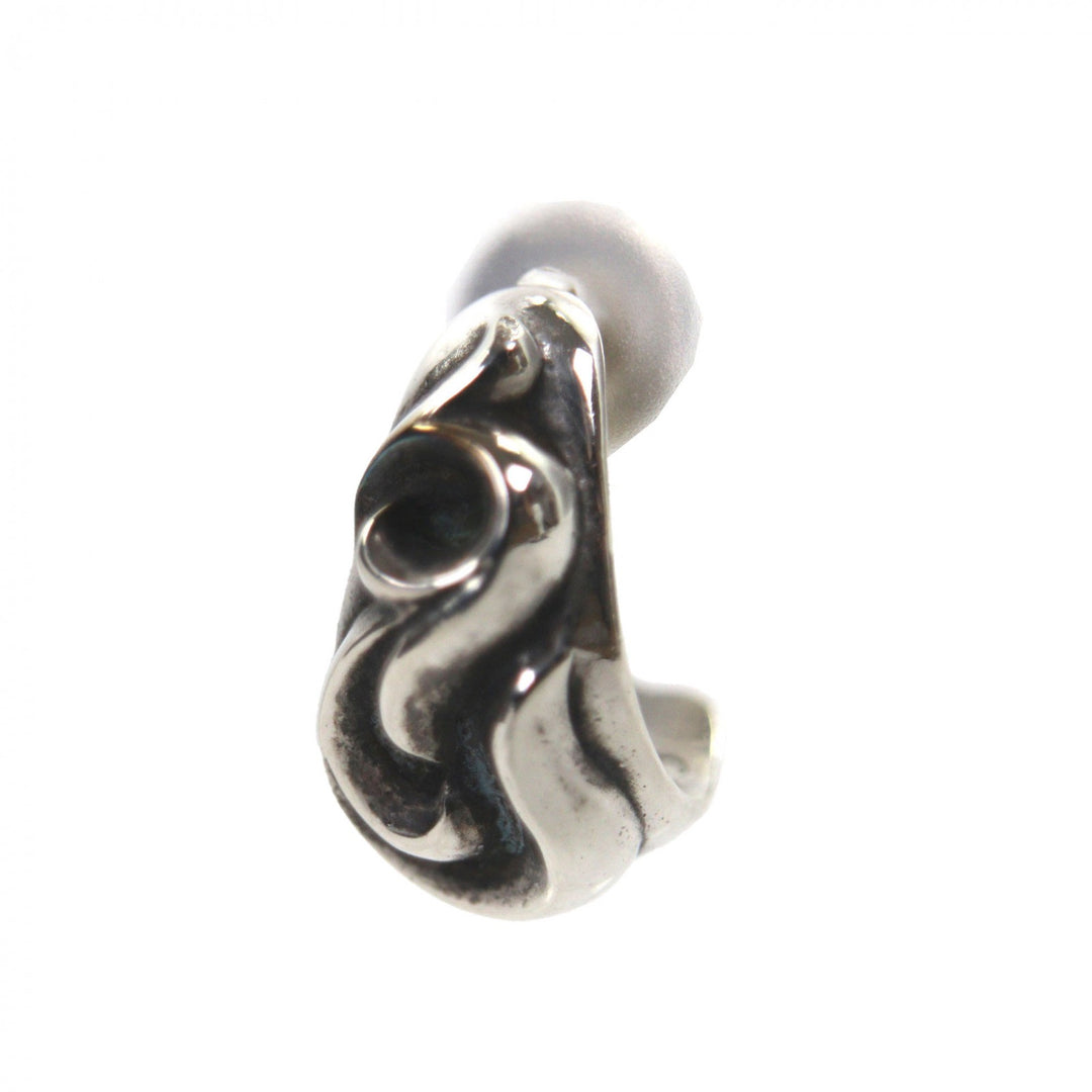 Excellent CHROME HEARTS Pierce Curved teardrop For one ear Silver 925