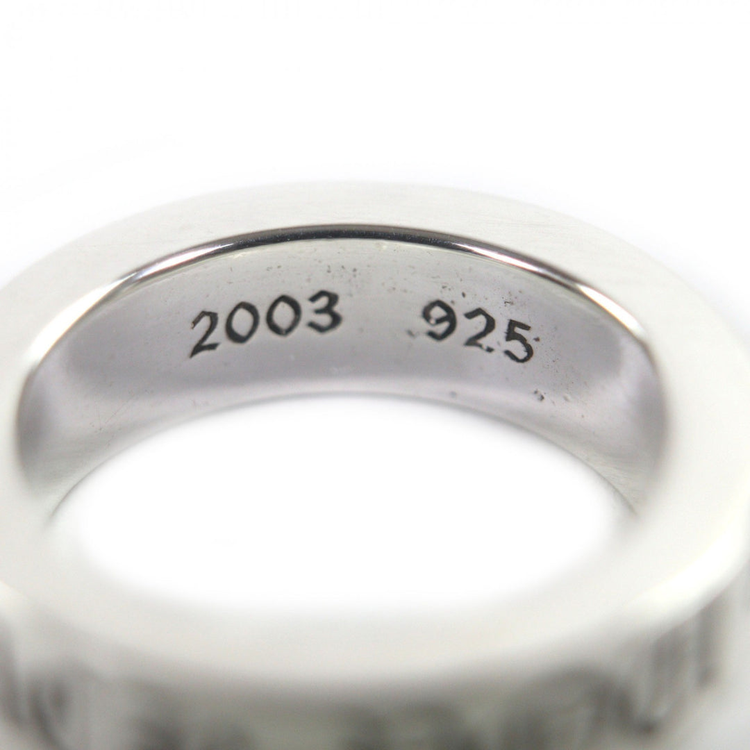 Great CHROME HEARTS Ring Spacer ring FUCK YOU 0.2 "" Silver 925 mens