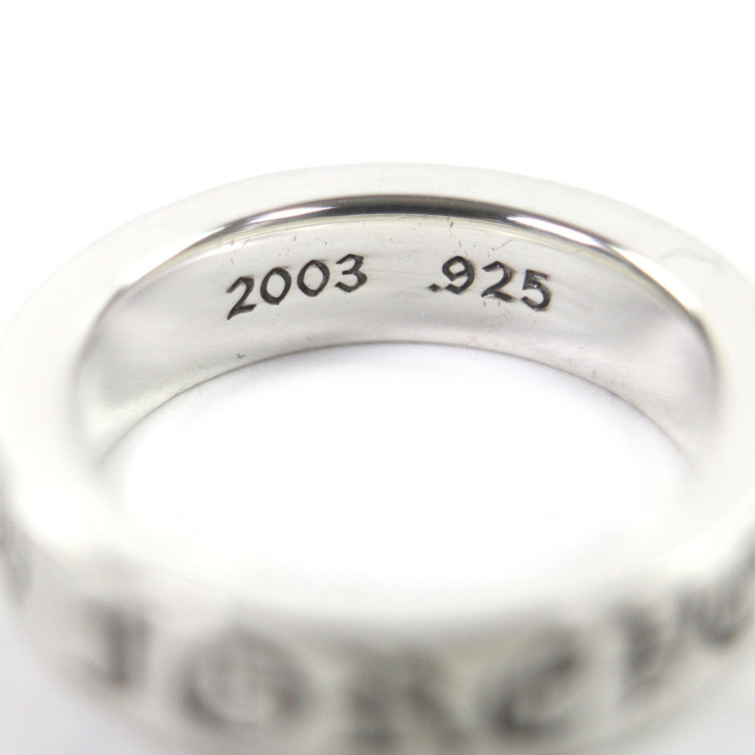 Great CHROME HEARTS Ring Spacer Ring Forever 0.2"" Silver 925 mens