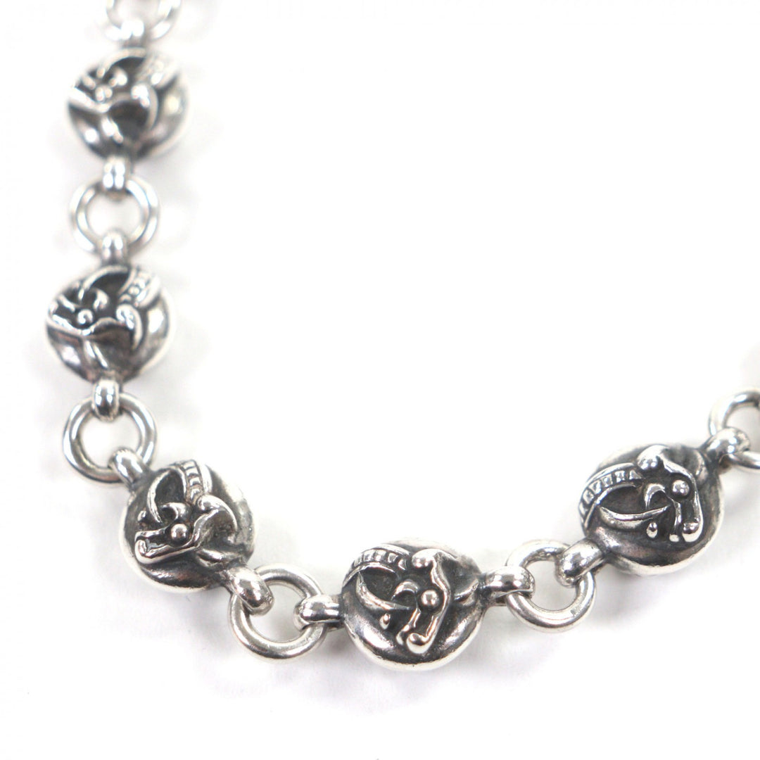 Great CHROME HEARTS 1BALL SHORT-S 1 Clip Short Celtic Ball 13 Links Wallet Chain