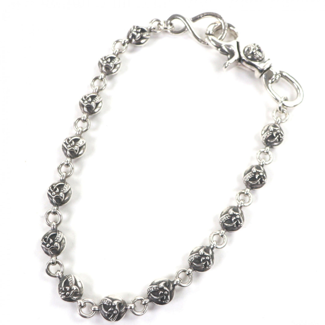 Great CHROME HEARTS 1BALL SHORT-S 1 Clip Short Celtic Ball 13 Links Wallet Chain