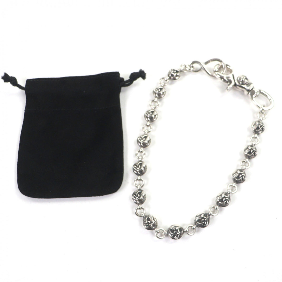 Great CHROME HEARTS 1BALL SHORT-S 1 Clip Short Celtic Ball 13 Links Wallet Chain